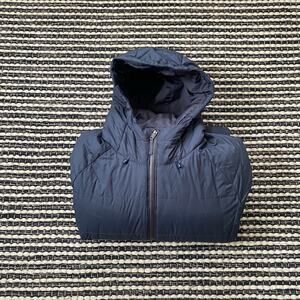 🌿Patagonia Womens Transitional Long Navy Puffer Down Full Zip Parka Jacket XL